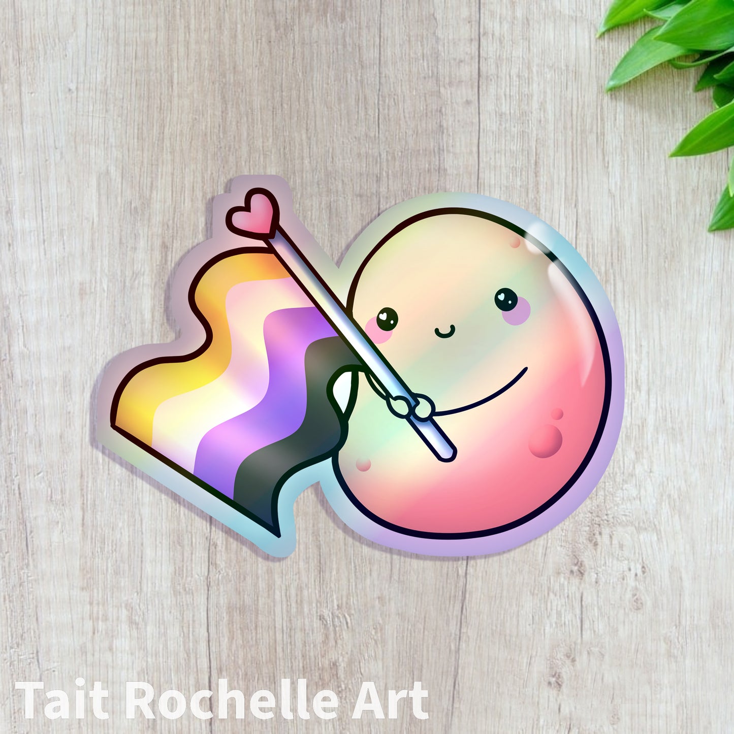 Non-binary Potaito Holographic Sticker