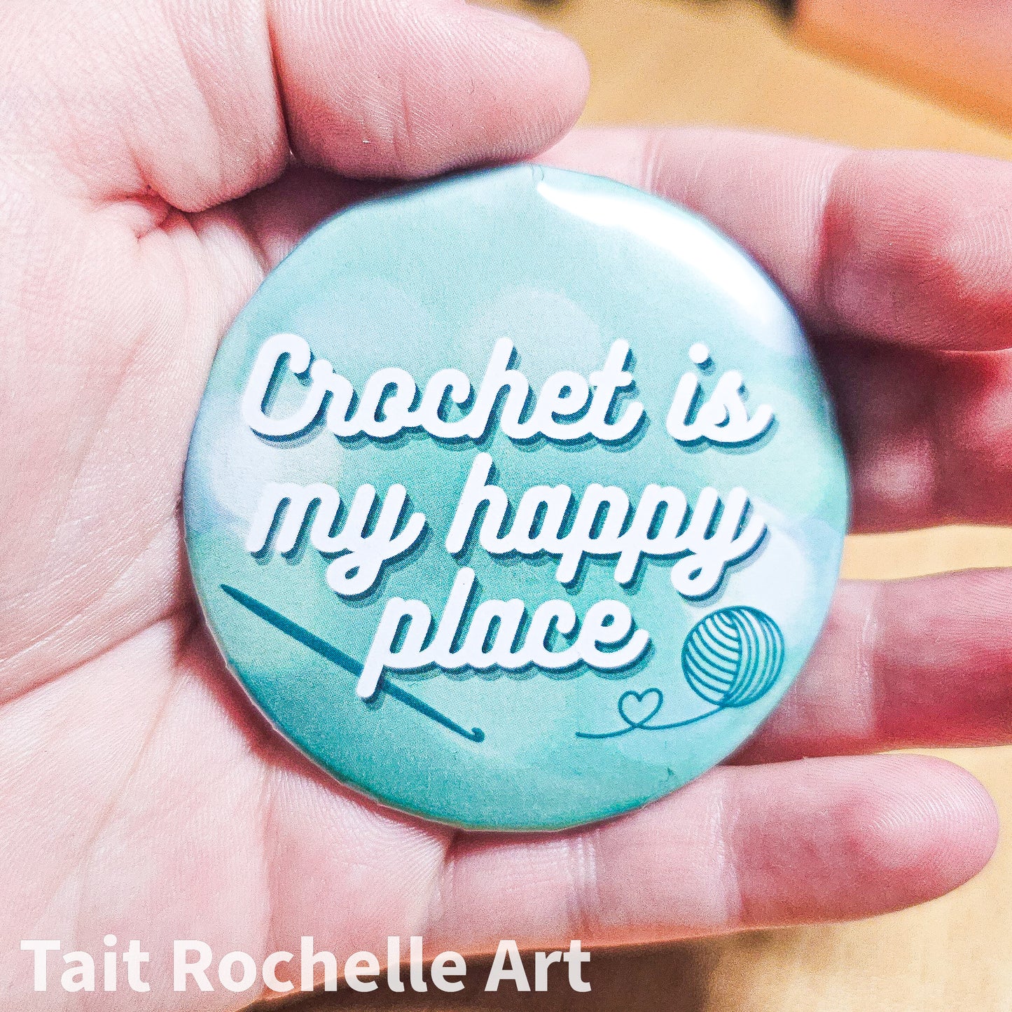 Crochet is my Happy Place Badge