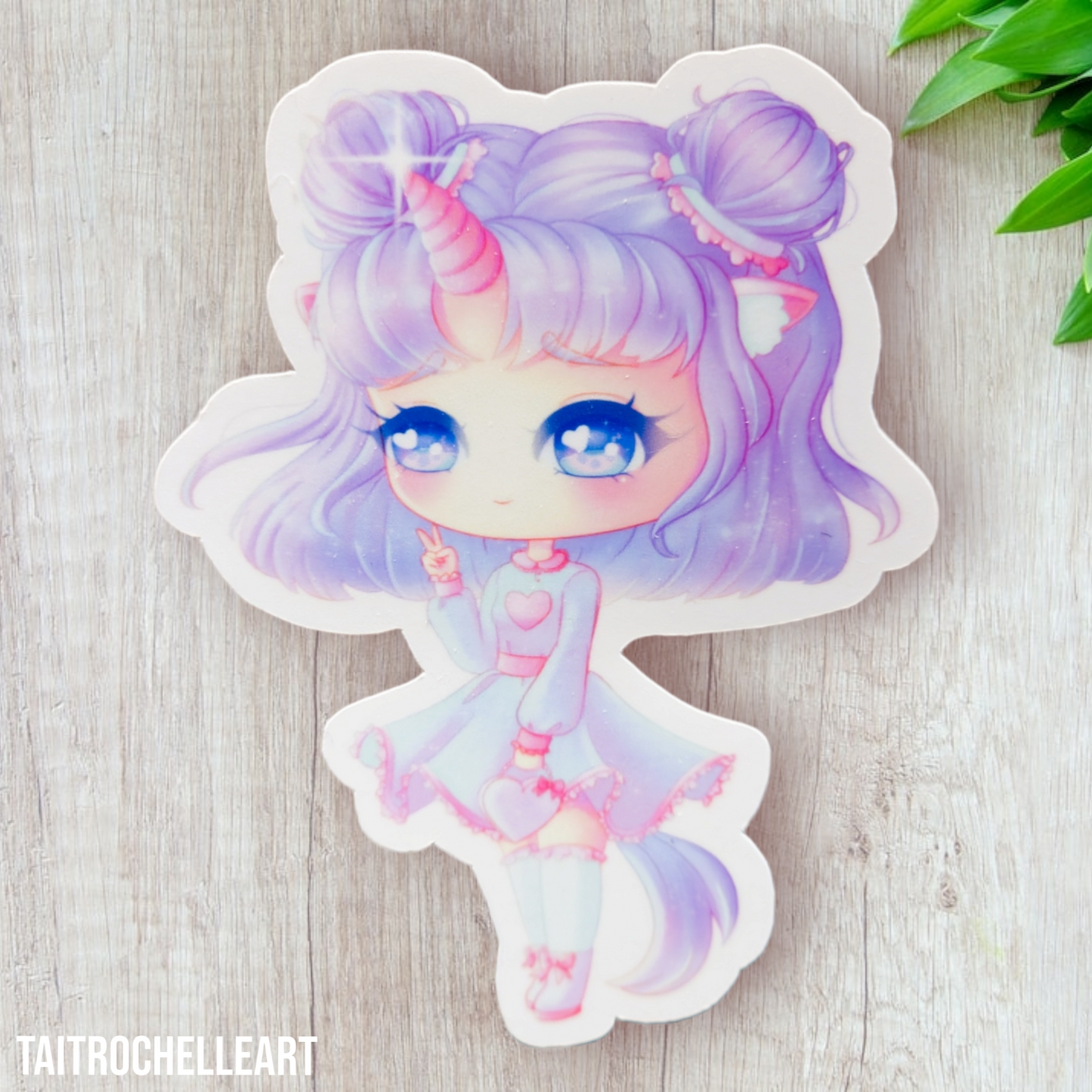 Unicorn Girl Chibi Sticker