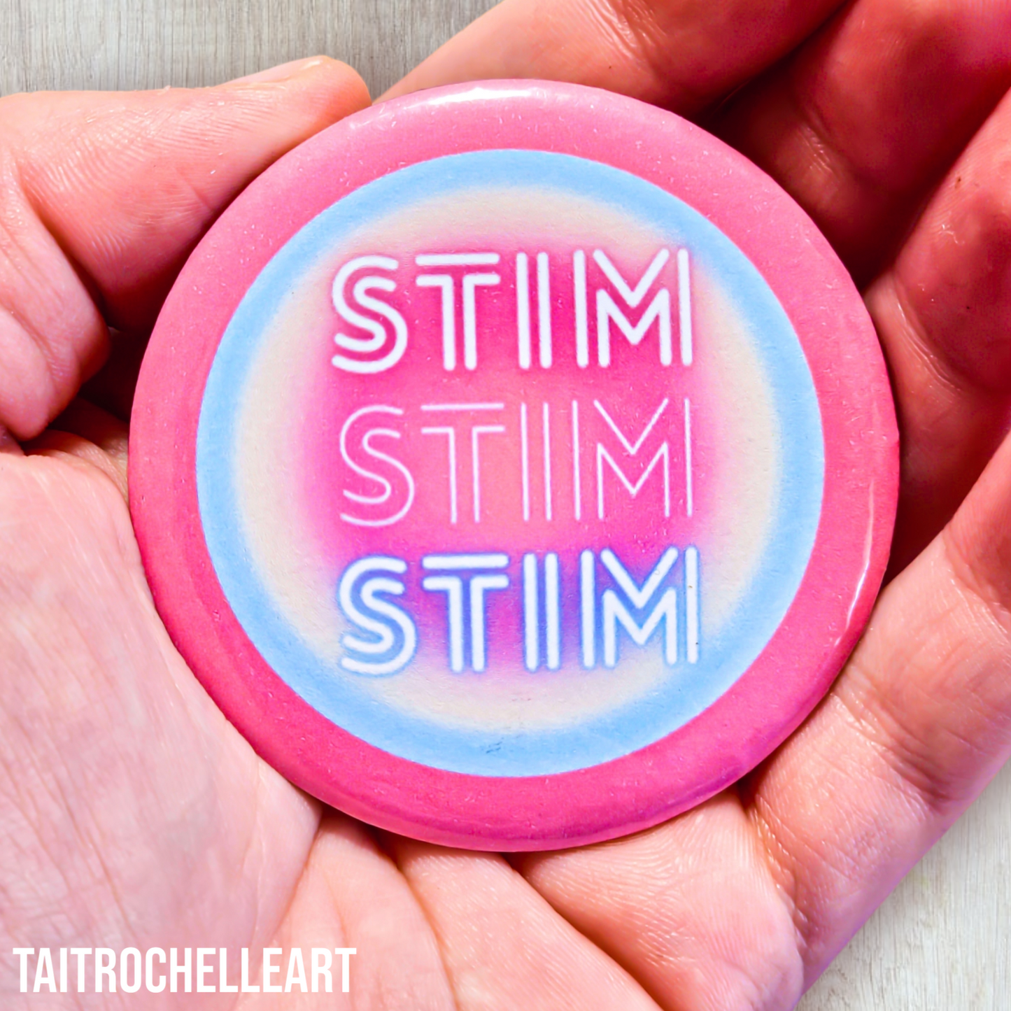 Stim Stim Stim Badge - Pink