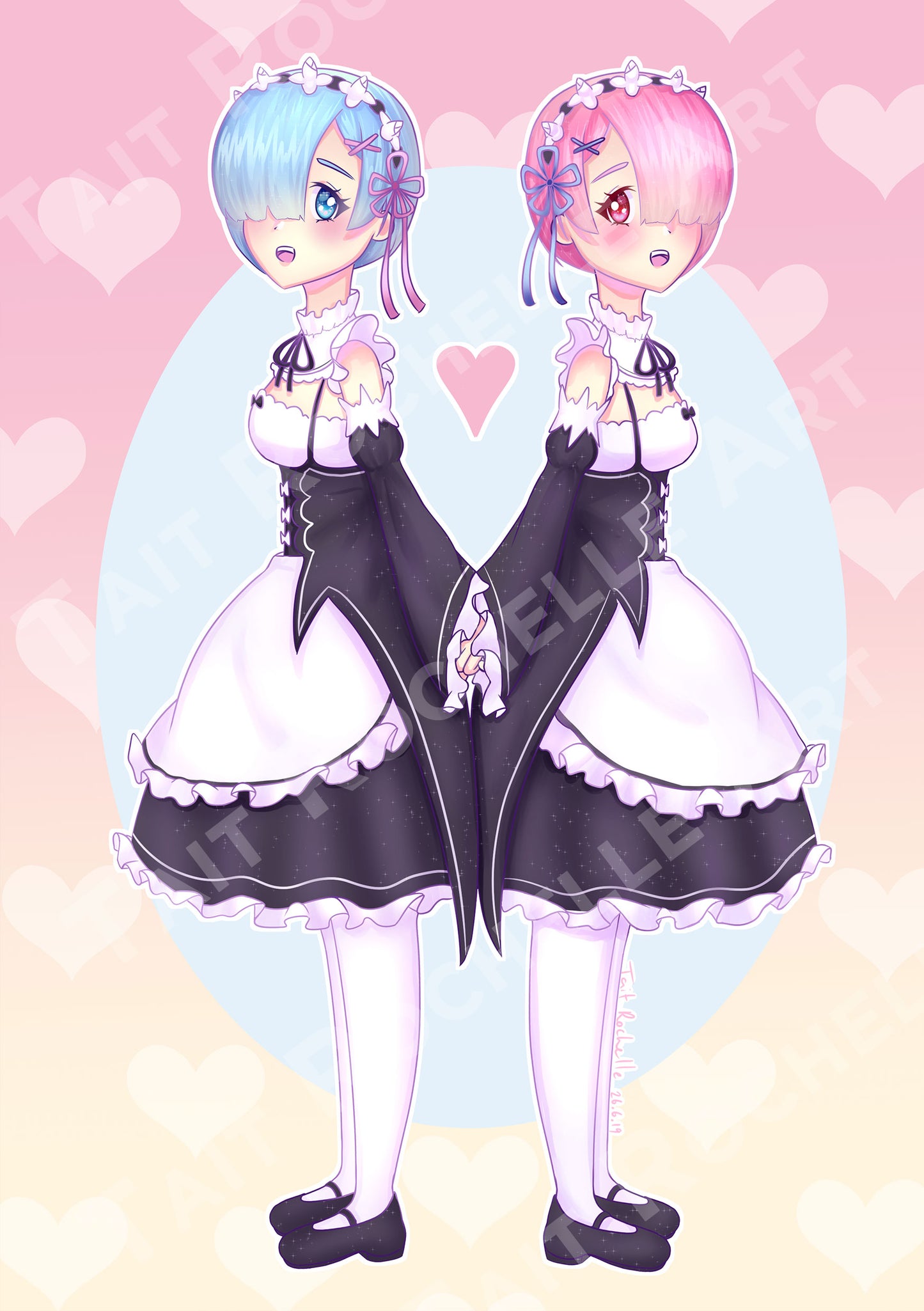 Rem & Ram Print